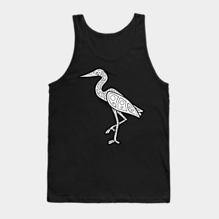 Native Inspired Great Blue Heron Tank Top